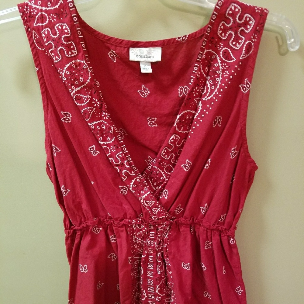 Sleeveless bandana top